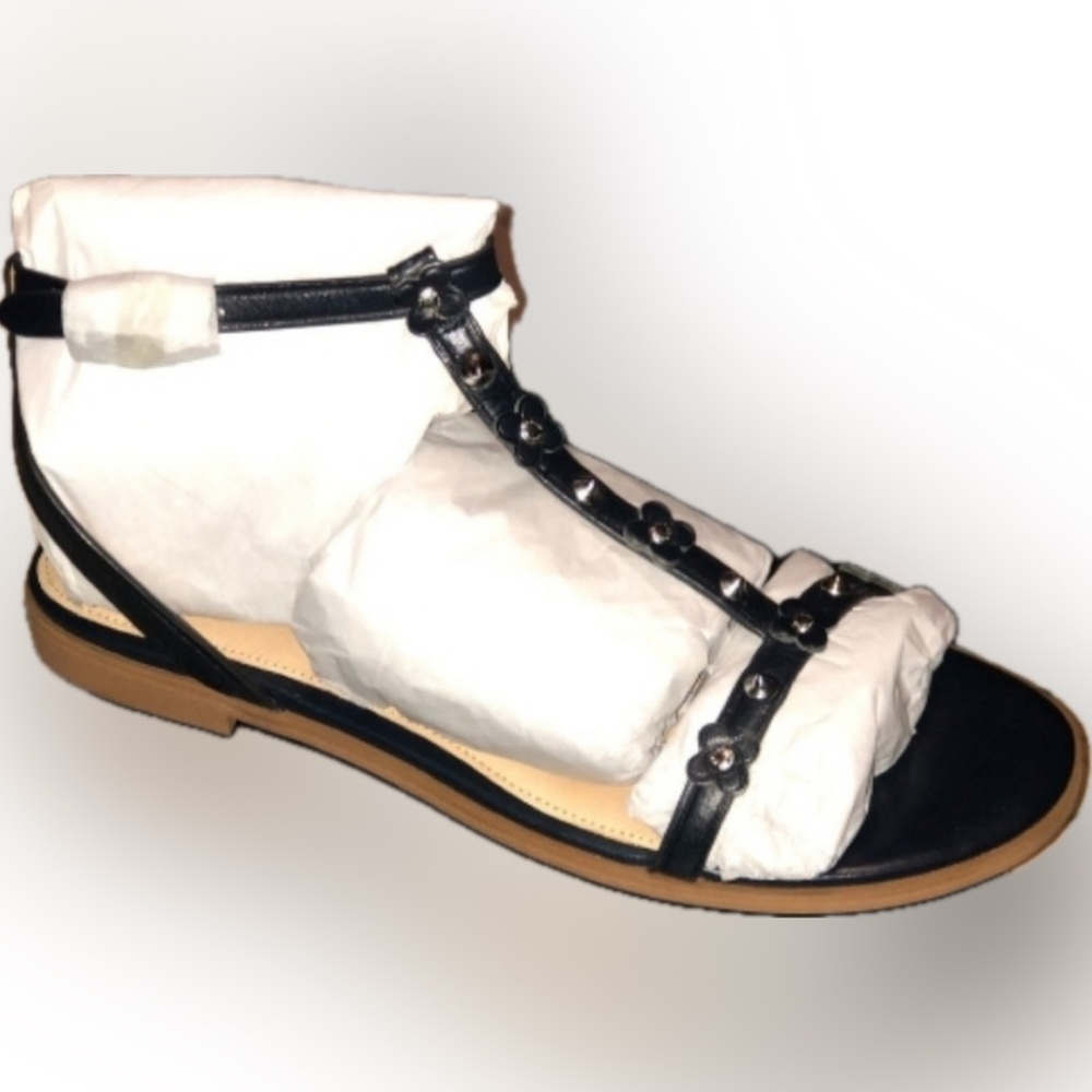 “NWT” Coach Henriette Navy Blue Sandals - Picture 2 of 3
